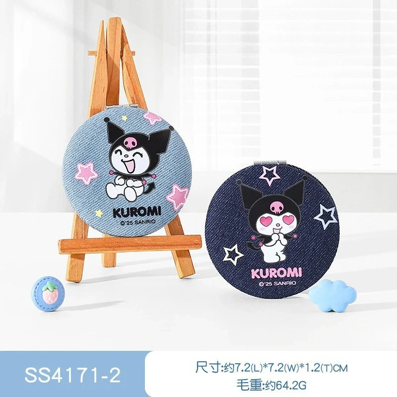 Hello Kitty Kuromi Compact Travel Makeup Mirror – 8 Colors Compact Travel Mirror Qme 5 Random Single