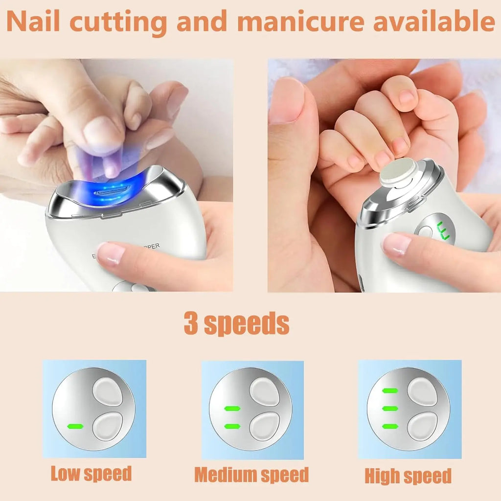 Automatic Electric Nail Grinder & Clipper | Portable Manicure Electric Nail Grinder Qme
