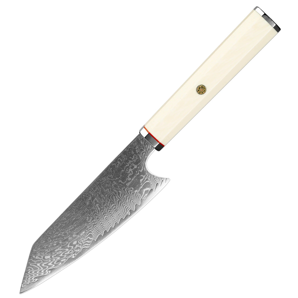XITUO 6" Kiritsuke Damascus Steel Chef Knife – Ivory Handle Damascus Kitchen Knife Qst Kiritssuke Knife
