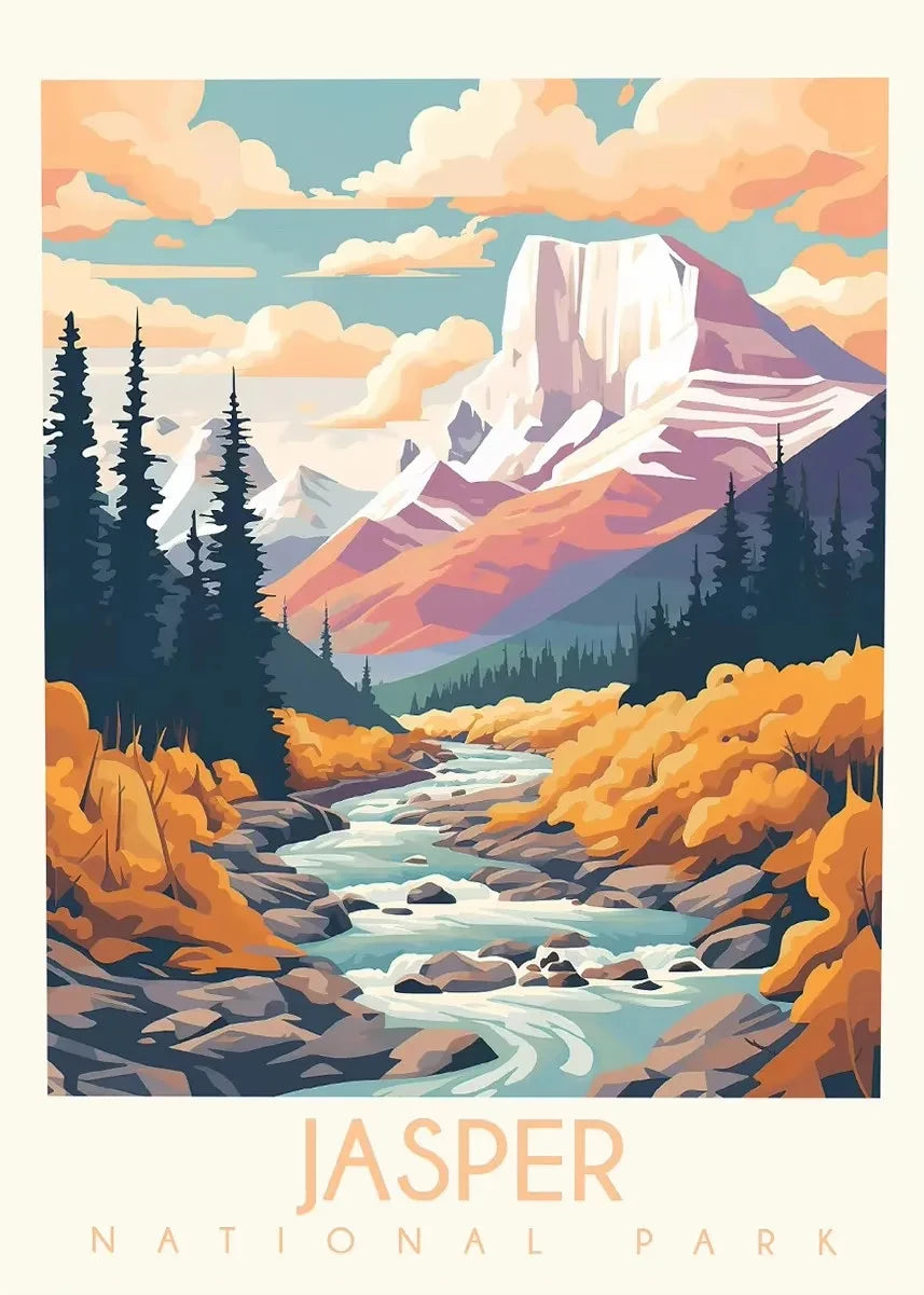 National Park Travel Poster Canvas Wall Art – Unframed Print Canvas Wall Art Qst 20X30cm No Framed U