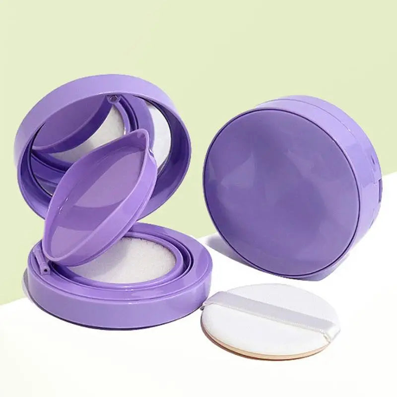 Empty Air Cushion Compact Case with Mirror & Sponge Refillable Makeup Compact Qme