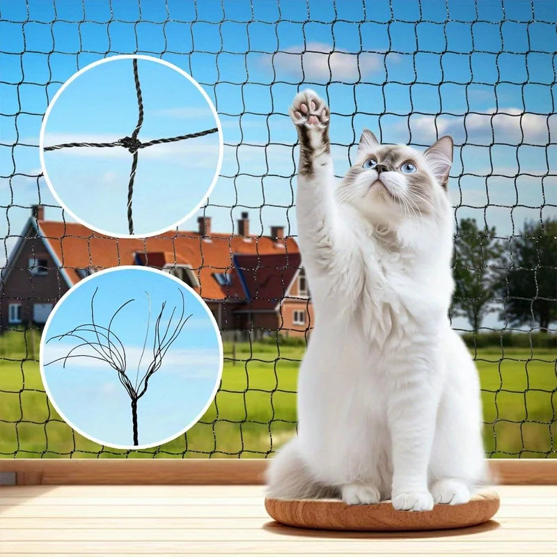 Cat Balcony Safety Net – Nylon Anti-Fall Net for Windows & Cats Cat Safety Net Qme