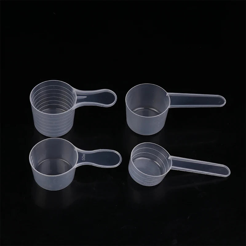 Transparent Graduated Plastic Measuring Spoons 15 25 30ml Set Measuring Spoon Set Qme