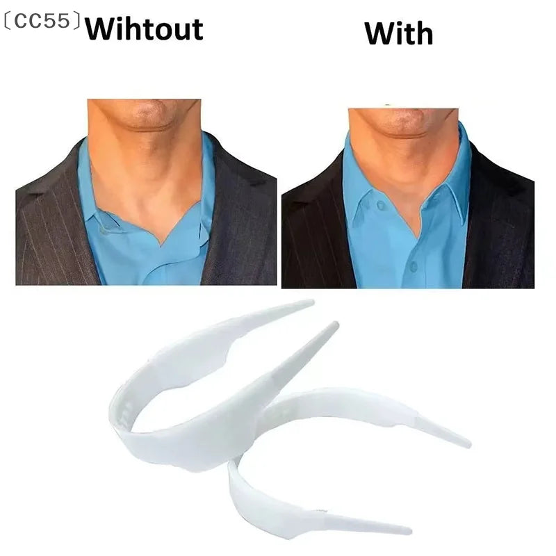 Adjustable Shirt Collar Support Shaper – Anti-Roll Stay Collar Shaper Stay Qst