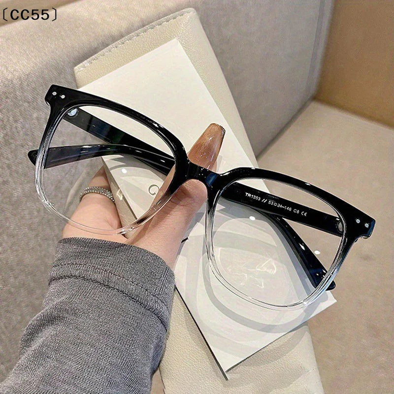 Square Frame Clear Black Fashion Glasses – Unisex Eyewear Eyeglasses Frames Qst