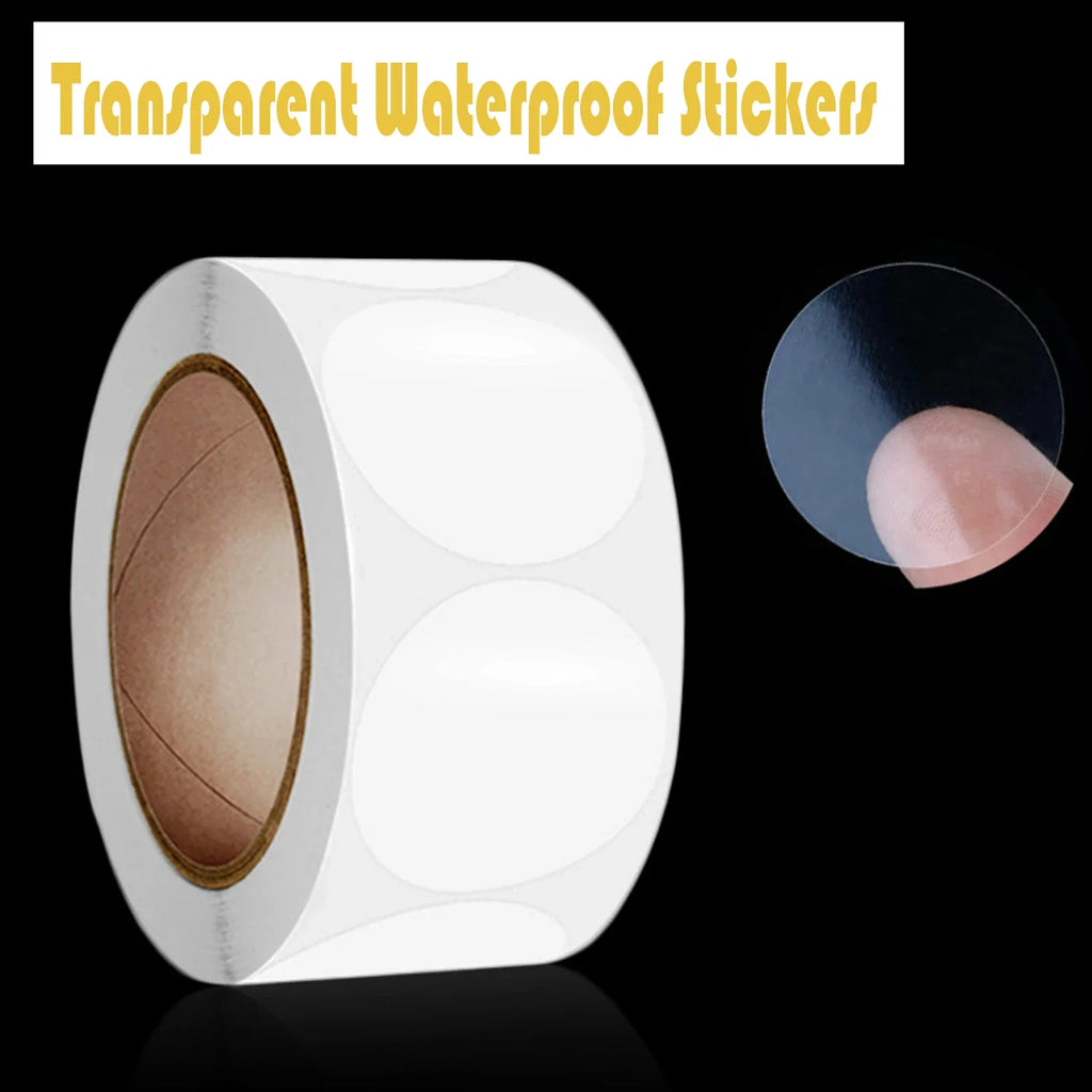 Transparent Round Sealing Stickers 500pcs Roll | 3cm Clear Sealing Sticker Roll Qme