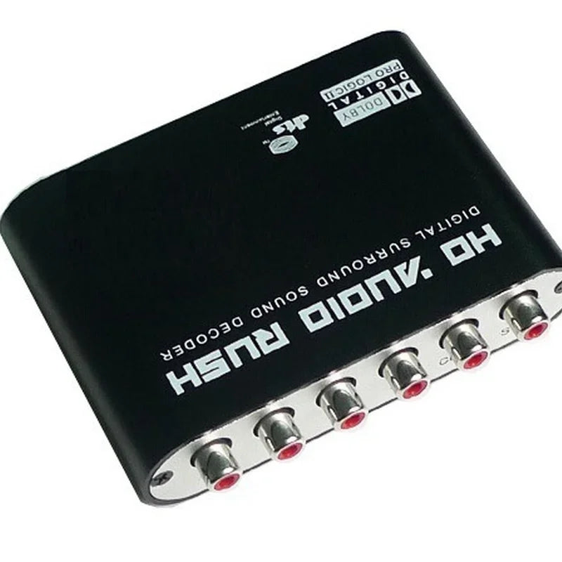 DTS AC3 Digital to Analog Audio Converter 5.1 Channel Decoder Audio Decoder Converter Qme