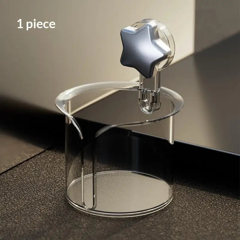 Suction Cup Tissue Holder – Cute Star Design, No Drilling Tissue Box Holder Qme White