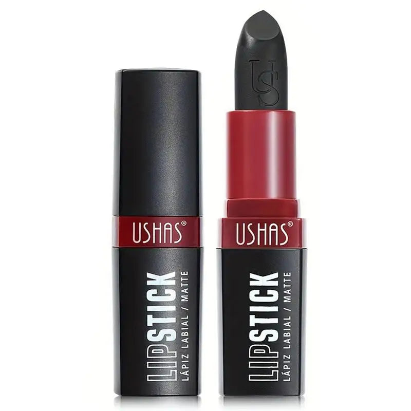 Matte Vampire Black Lipstick – Highly Pigmented Velvet Finish Matte Lipstick Qme
