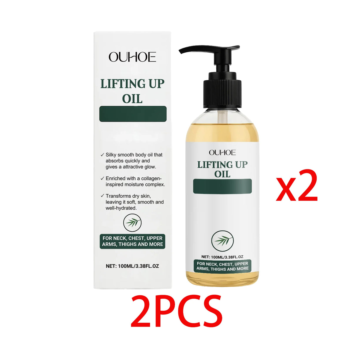OceAura Collagen Firming Body Oil – Deep Hydration 100ml Firming Body Oil Qst 2 PCS