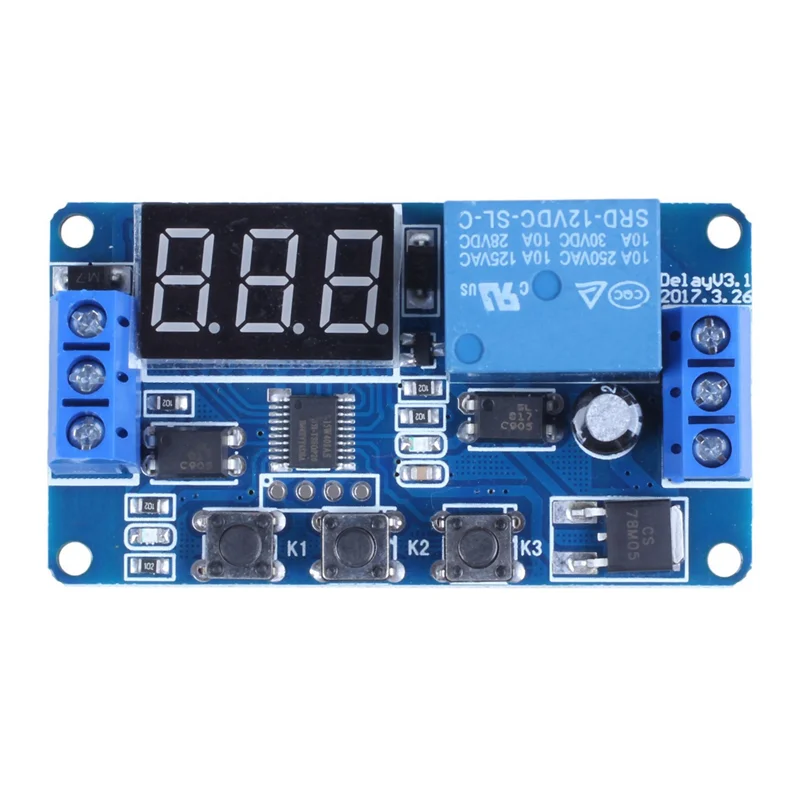 DC 12V LED Digital Delay Timer Relay Module – A02F-3X Relay Timer Module Qme