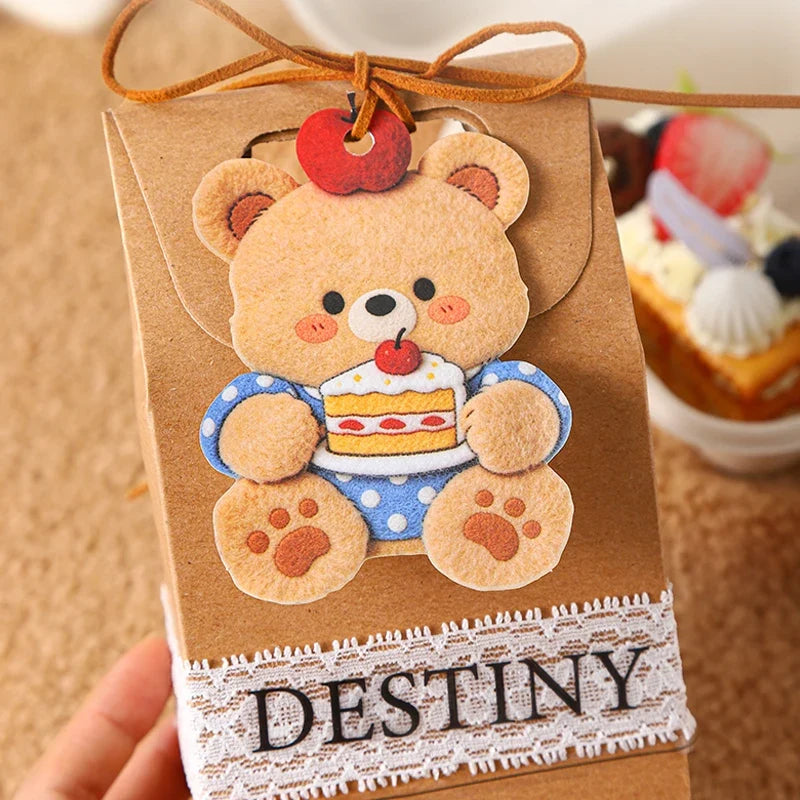 Cute Plush Pet Large Decorative Stickers – 6 Colors Decorative Stickers Qme