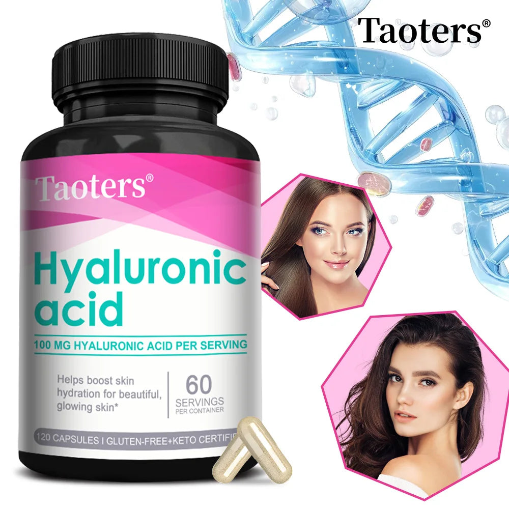 Hyaluronic Acid Capsules – Skin, Joint, Hair & Eye Support Wellness Supplement Qst