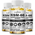KSM-66 Ashwagandha Capsules – Energy, Focus & Sleep Support Herbal Supplement Qst 3 Bottle 60pcs