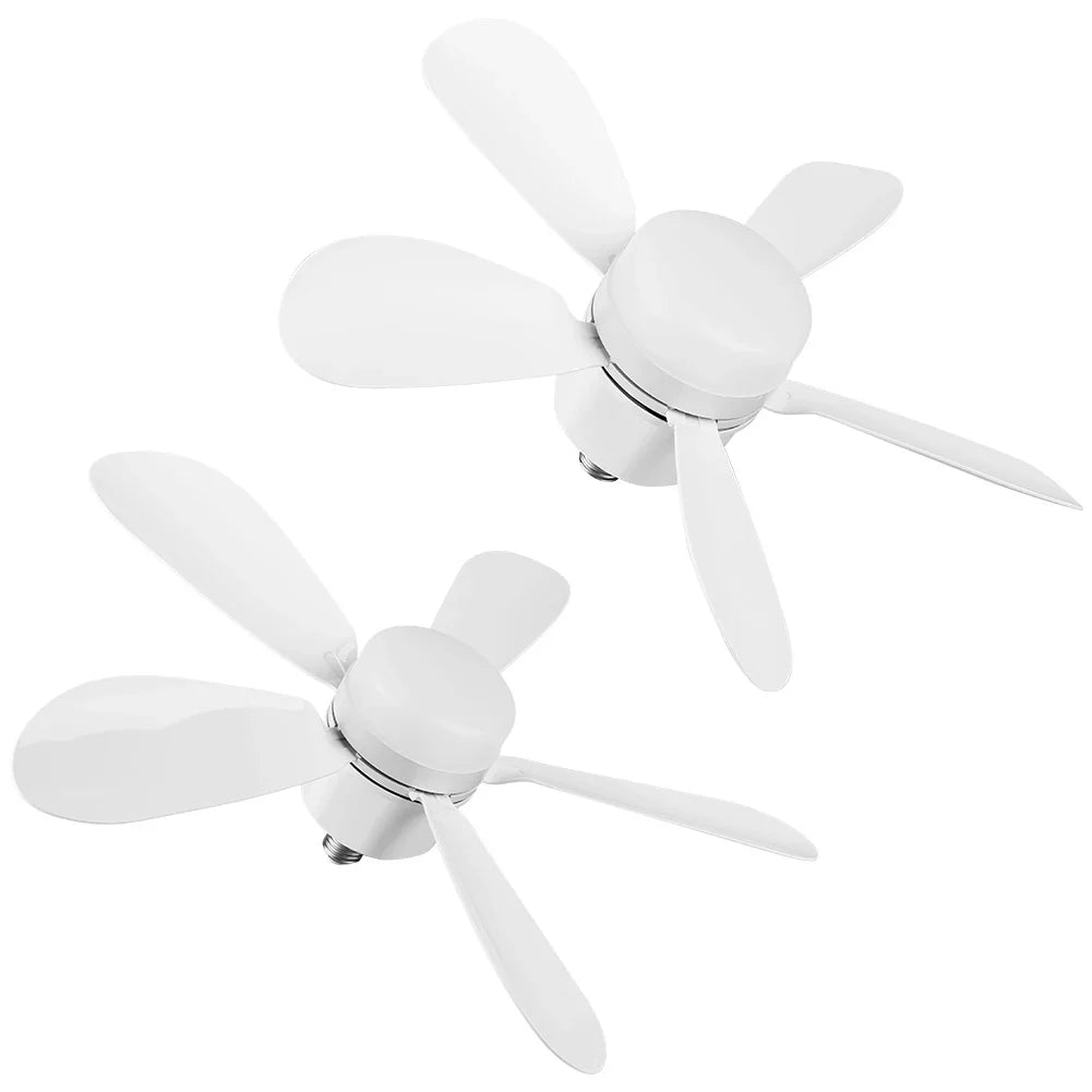 Silent Ceiling Fan with LED Light & Remote Control – E26/E27 LED Ceiling Fan Qme