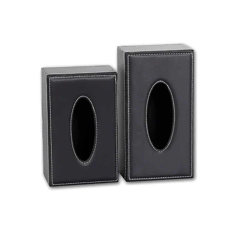 Leather Tissue Box Cover – Car & Home Paper Dispenser Tissue Box Cover Qme