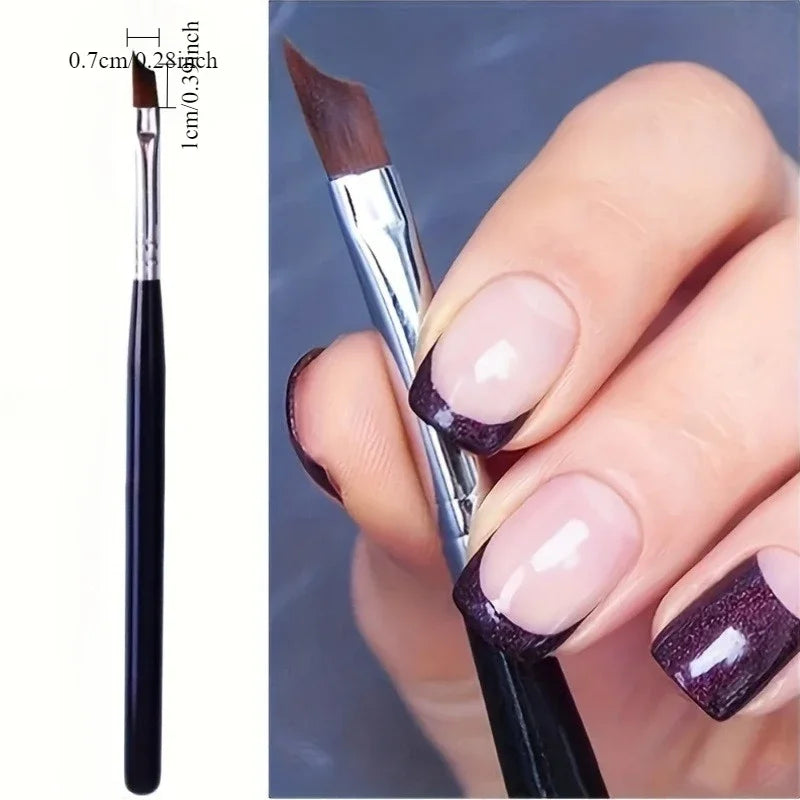 3-Piece Nail Gradient Brush Set – Acrylic Dipping & Liner Pens Nail Art Brush Set Qme