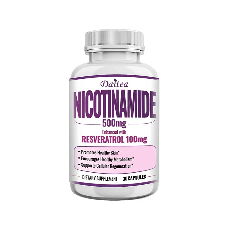 Niacinamide B3 Supplement – Skin, Metabolism & Immune Support Vitamin Supplement Qst 30count -1 bottle
