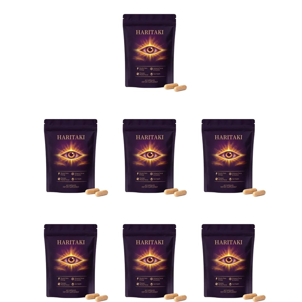 Haritaki Fruit Powder Capsules 60ct – Terminalia Chebula Herbal Supplement Qst 7 bottles 420 pieces