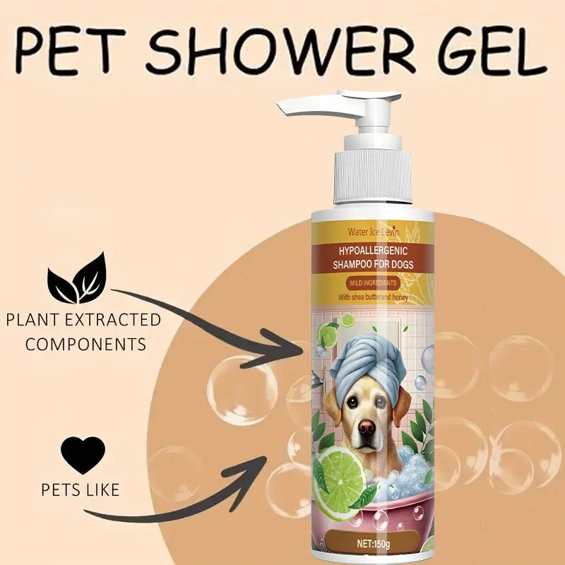 Pet Shampoo Deep Cleansing Fresh Fragrance for Cats & Dogs Pet Grooming Shampoo Qme