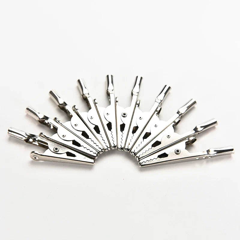 10A Alligator Test Clips Banana Socket Probe Cable Lead – 10-Pack Test Clips & Probes Qme