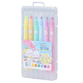 6-Color Double-Ended Erasable Highlighters | Kawaii Stationery Erasable Highlighter Set Qme 6 colors