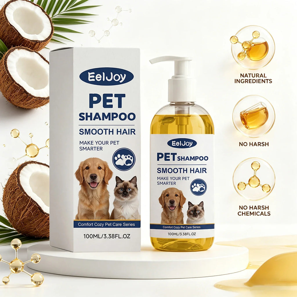 Coconut Oil Pet Shampoo – Odor Control & Coat Smoothing Pet Grooming Shampoo Qme