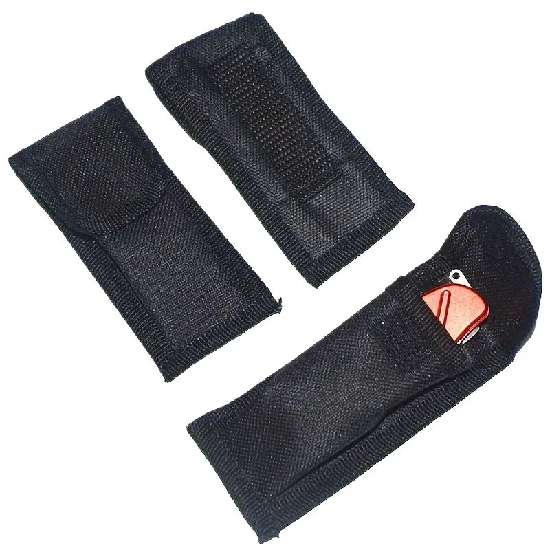 Nylon Folding Knife Sheath Double-Layer Oxford Belt Pouch Knife Sheath Pouch Qme