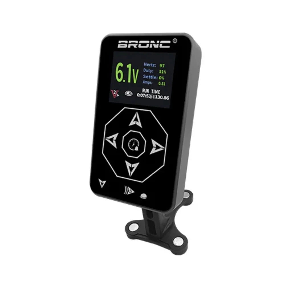 BRONC Digital Tattoo Power Supply Touch Screen LCD Dual Tattoo Power Supply Qme