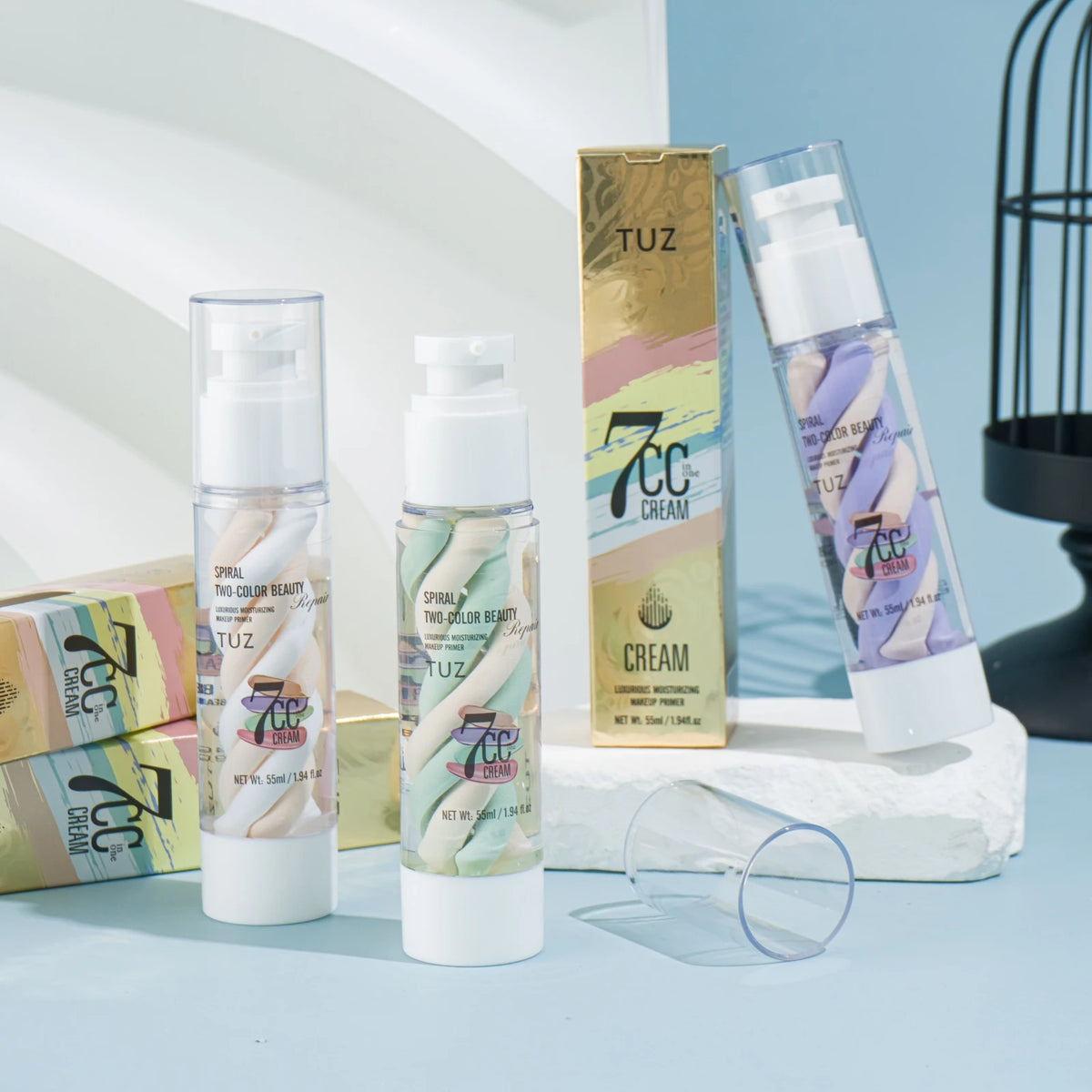 TUZ 3-in-1 Makeup Primer, Barrier Cream & Concealer – 55ml Makeup Primer Qst