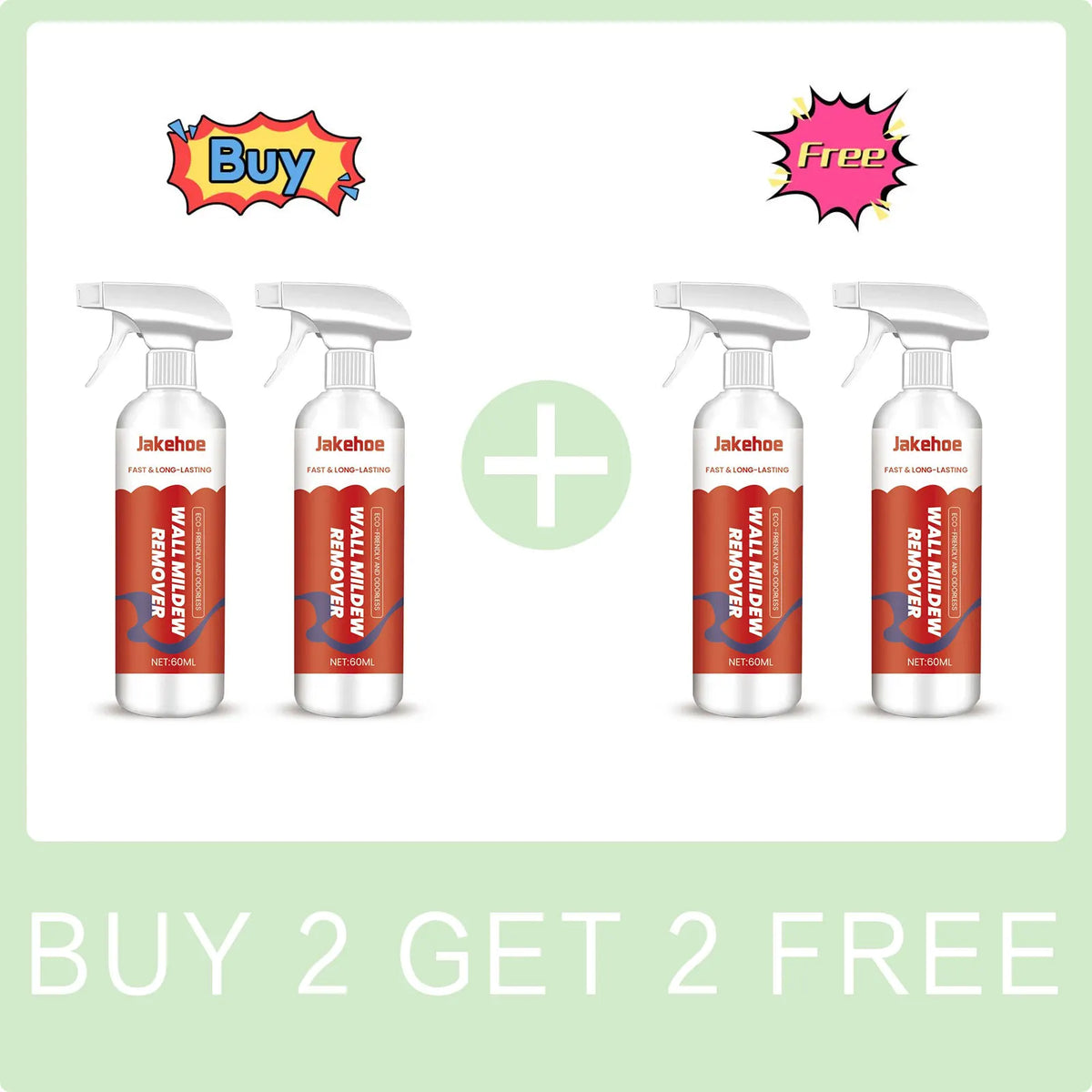 Mold & Stain Remover Foam Spray – Bathroom & Kitchen Cleaner Mold Remover Spray Qme Buy 2 Get 2 Free