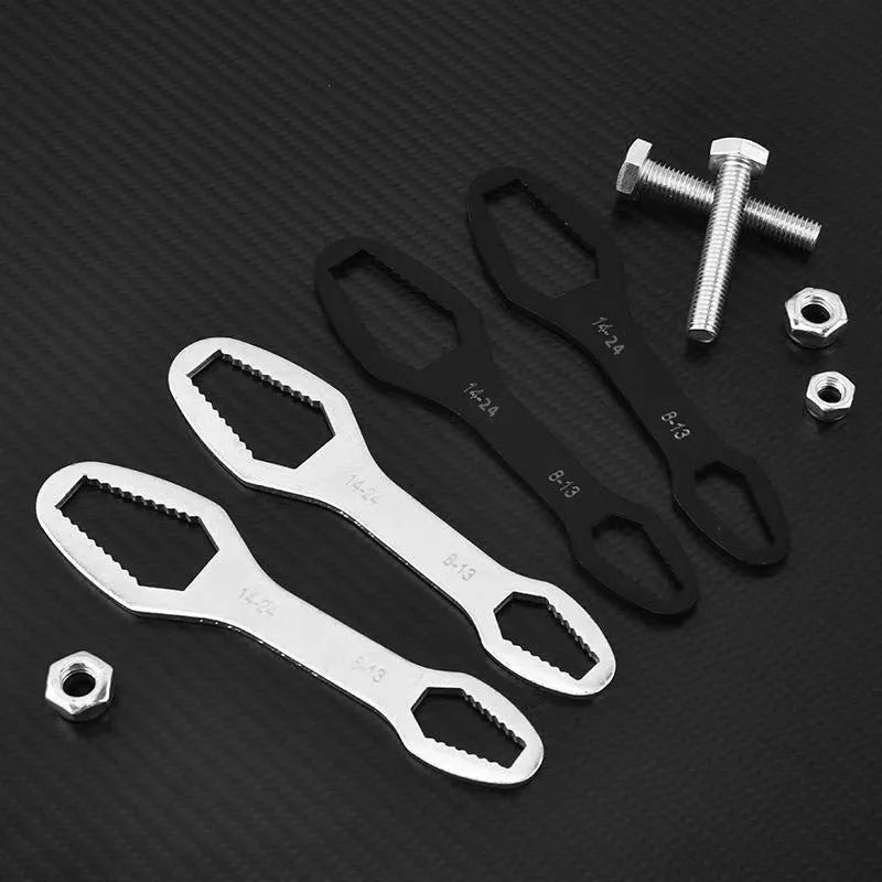 Double-Ended Ratchet Wrench 8–22mm | Adjustable Spanner Ratchet Wrench Qst