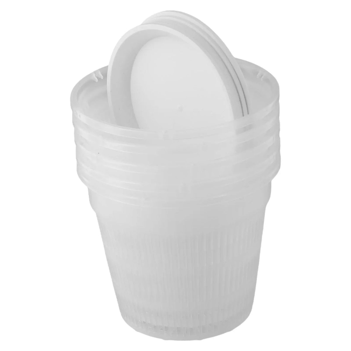 Clear Nursery Pots with Saucers | Orchid & Plant Pots Nursery Planter Pots Qme