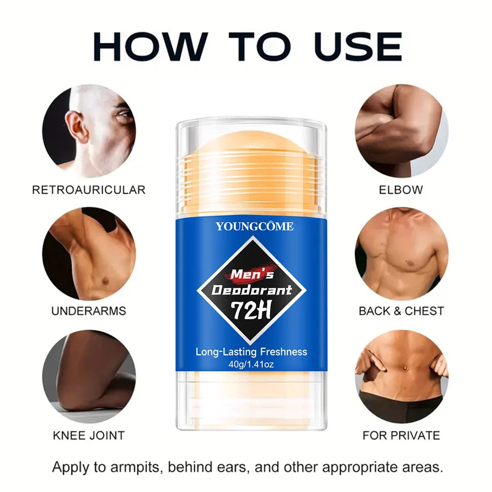 YOUNGCOME Men's Antiperspirant Deodorant Cream – Long-Lasting Antiperspirant Deodorant Qst