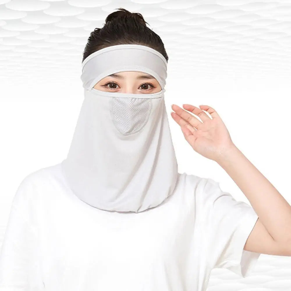 UV Face Cover Sun Shield Mask – Breathable Outdoor Veil Outdoor Face Shield Qme