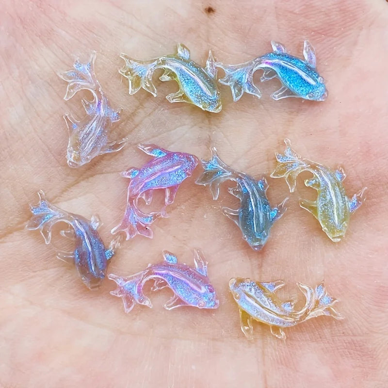 Mini Goldfish Resin Charms – Nail Art & DIY Jewelry Decor Nail Art Charms Qme