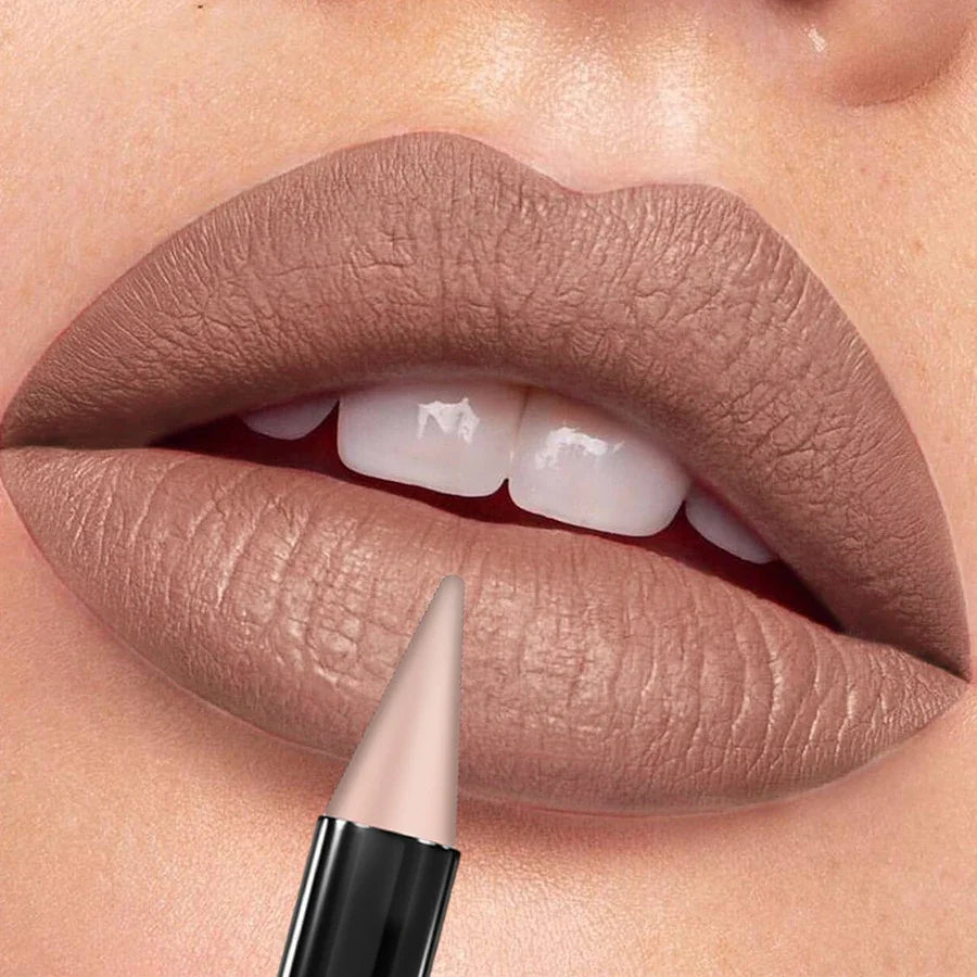 Matte Brown Lip Liner Pen – Long-Lasting Waterproof Contour Tint Lip Liner Pen Qme
