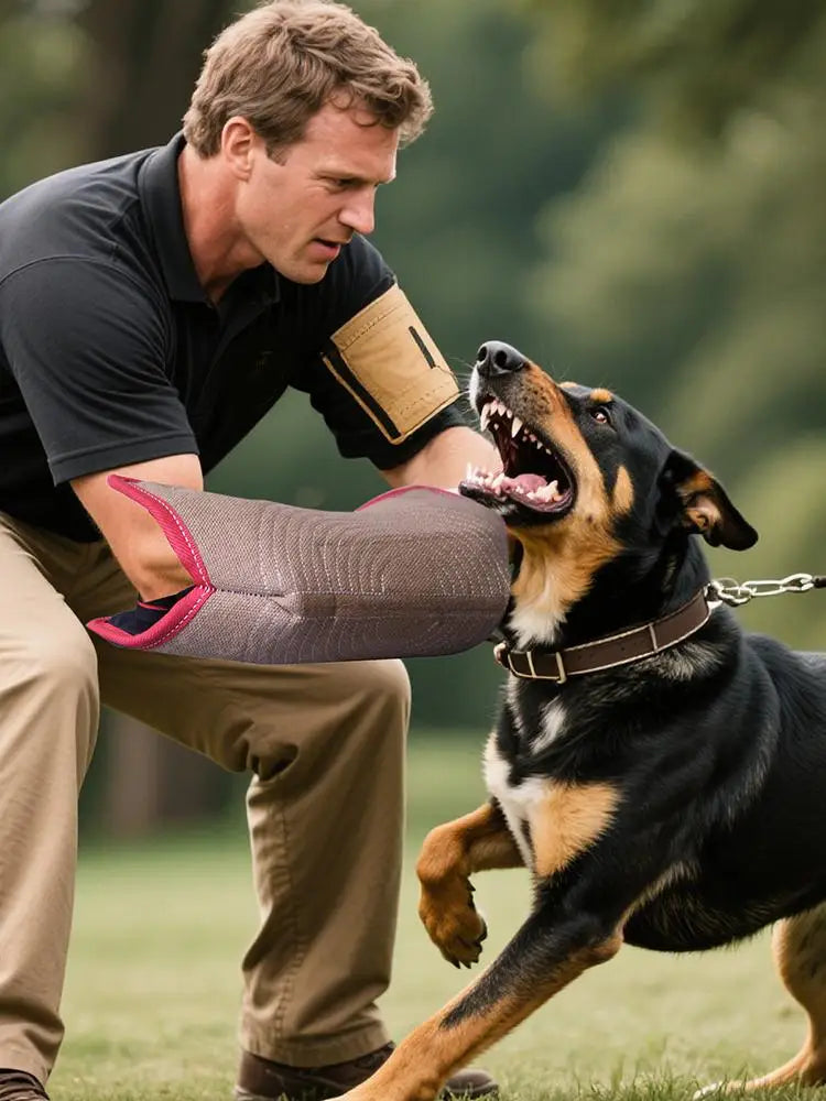 Dog Bite Sleeve for Training – Linen Arm Protection Sleeve Dog Training Sleeve Qme