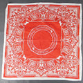 Organic Soft Cotton Square Scarf – Custom Print, Kids & Women Cotton Square Scarf Qme Red One Size