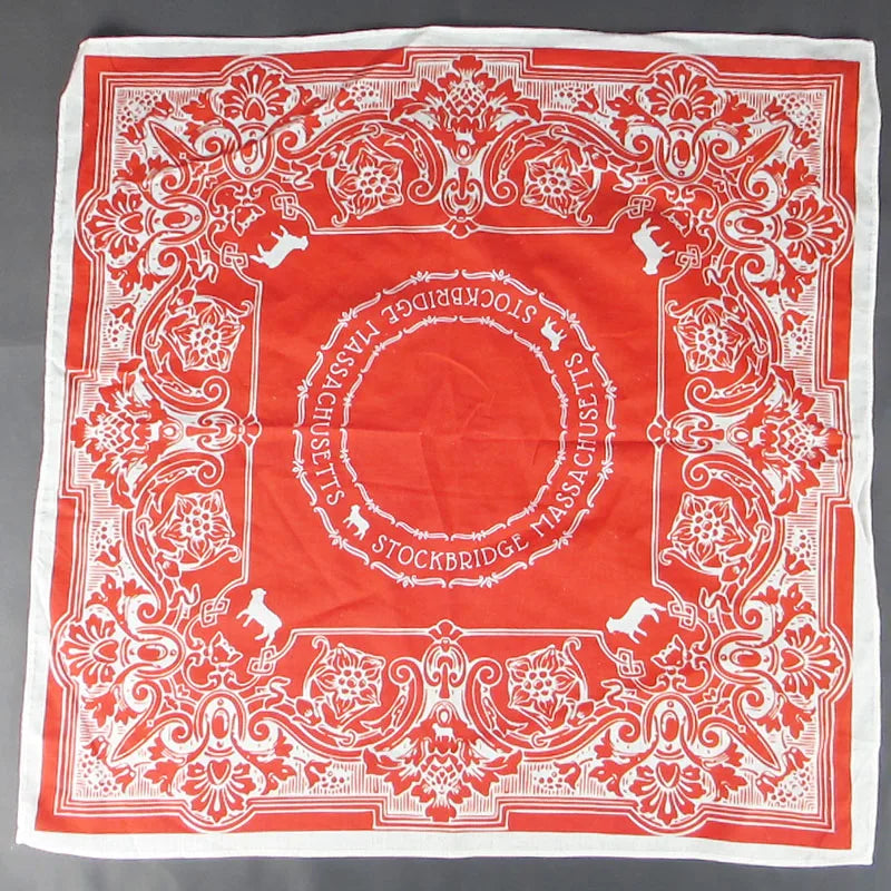 Organic Soft Cotton Square Scarf – Custom Print, Kids & Women Cotton Square Scarf Qme Red One Size