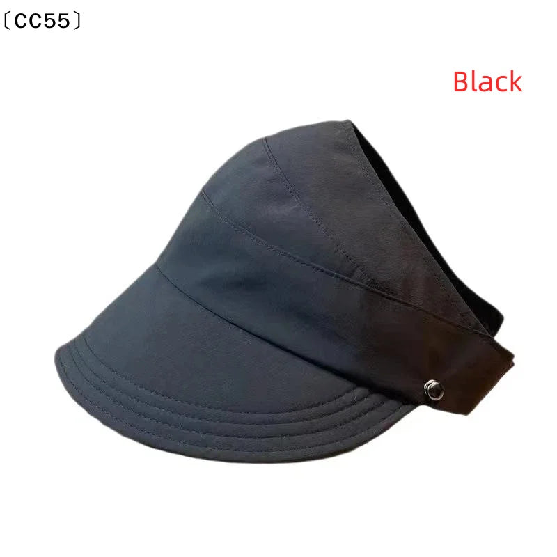 Foldable Wide Brim Sun Hat – Adjustable Quick-Dry Unisex Cap Wide Brim Sun Hat Qst