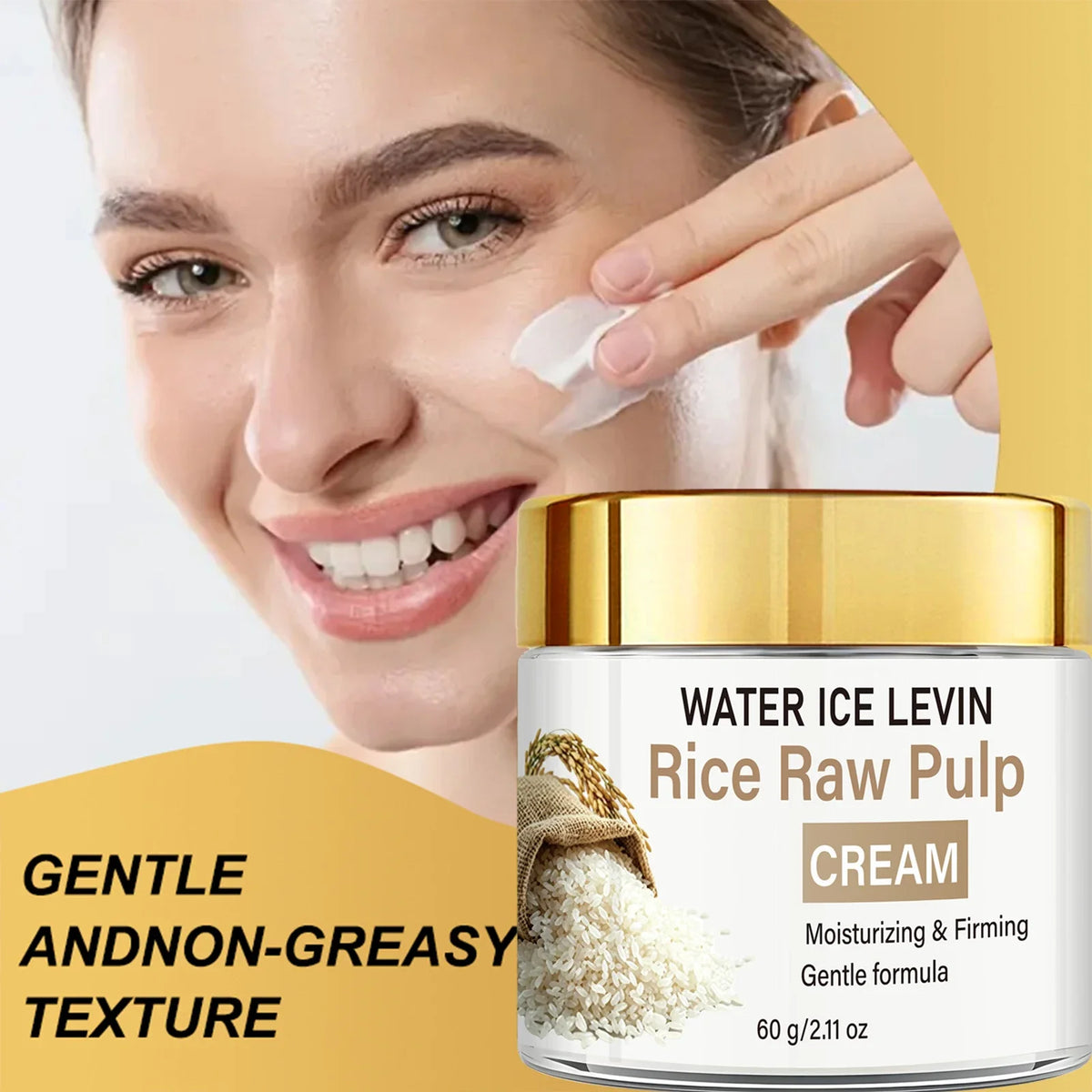 Collagen Hyaluronic Acid Rice Cream – Firming Moisturizer Facial Moisturizer Cream Qme