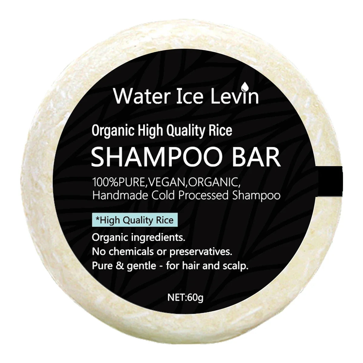 Organic Rice Shampoo Bar – Shea Butter & Coconut Oil Solid Shampoo Bar Qme Milk 60g