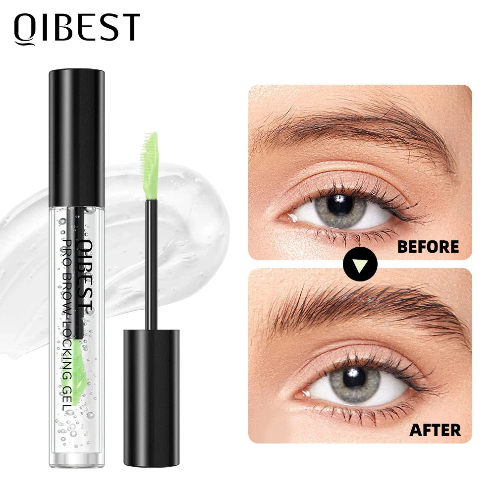 QIBEST Transparent Eyebrow Gel Wax – Waterproof Long-Lasting Eyebrow Gel Wax Qme
