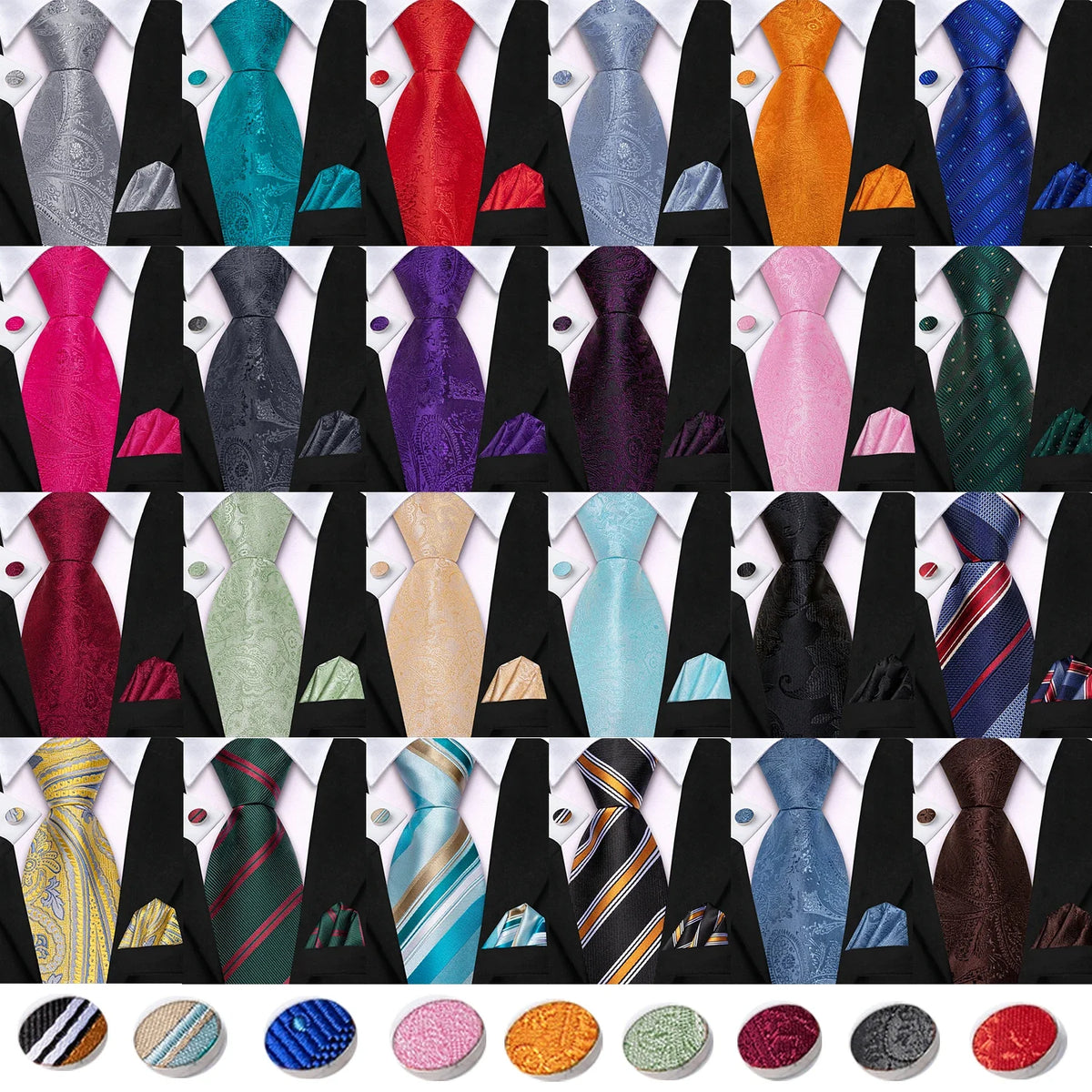Knot-Free Zipper Silk Necktie | Formal, Business & Wedding Zipper Necktie Qme
