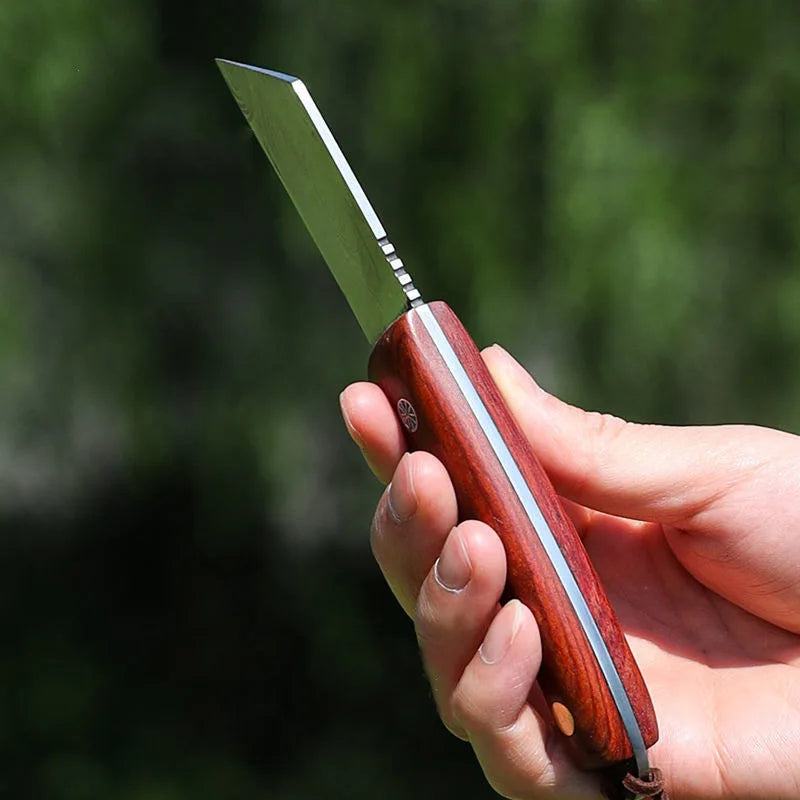 Swayboo Fixed Blade Grafting Knife – Stainless Steel & Wood Fixed Blade Knife Qst