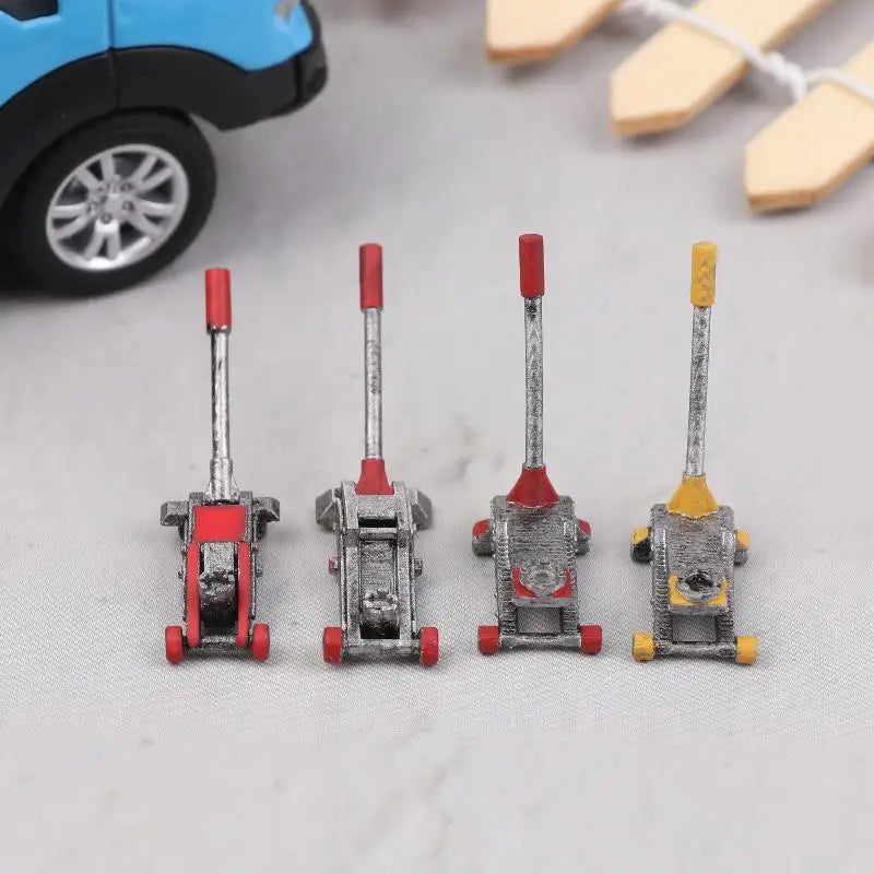 1:64 Scale Car Lifting Jack Model – Mini Garage Accessory Miniature Scale Model Qme