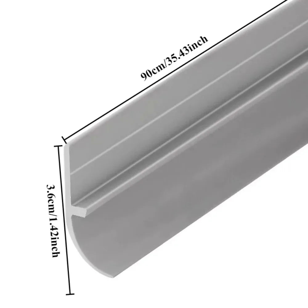 PVC Door Bottom Seal Strip Self-Adhesive Draft & Sound Guard Door Seal Strip Qme