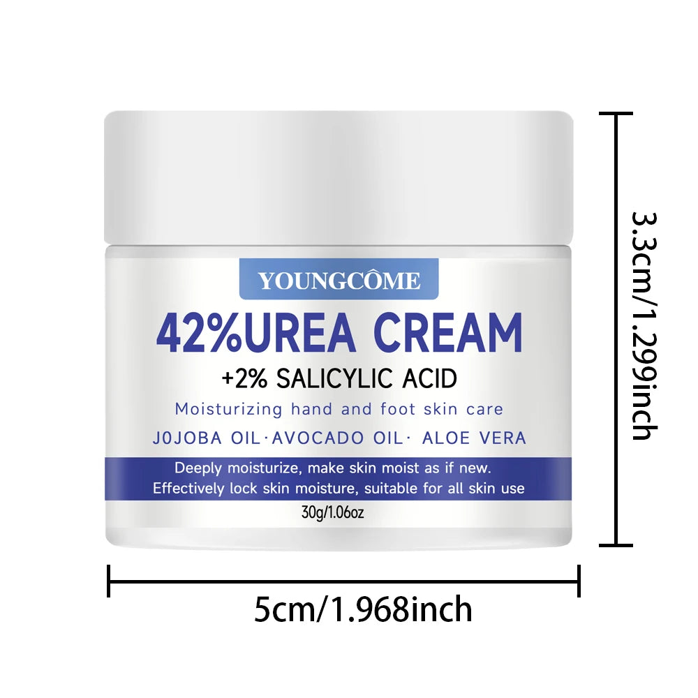YOUNGCOME 42% Urea + 2% Salicylic Acid Cream – Heels & Skin Foot & Body Cream Qst 30G