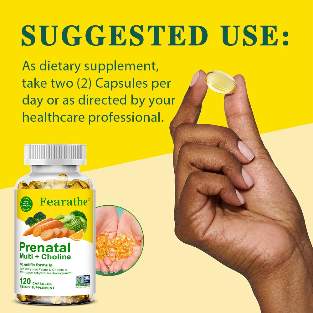 Prenatal Multivitamin – Folic Acid, Biotin & Choline Capsules Prenatal Multivitamin Qst